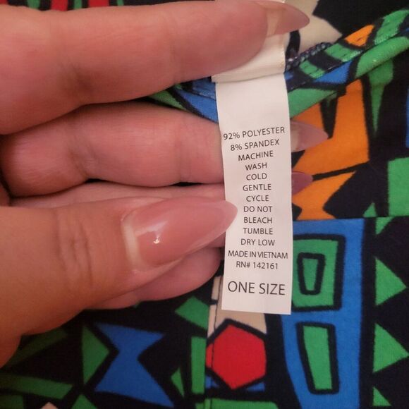 LuLaRoe Funky Multi-color Shapes Leggings - Picture 5 of 5